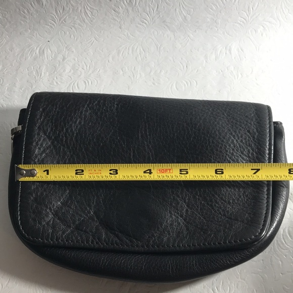 Libaire California Brand Vintage Mini Black Leather Crossbody USA Made - Picture 6 of 11